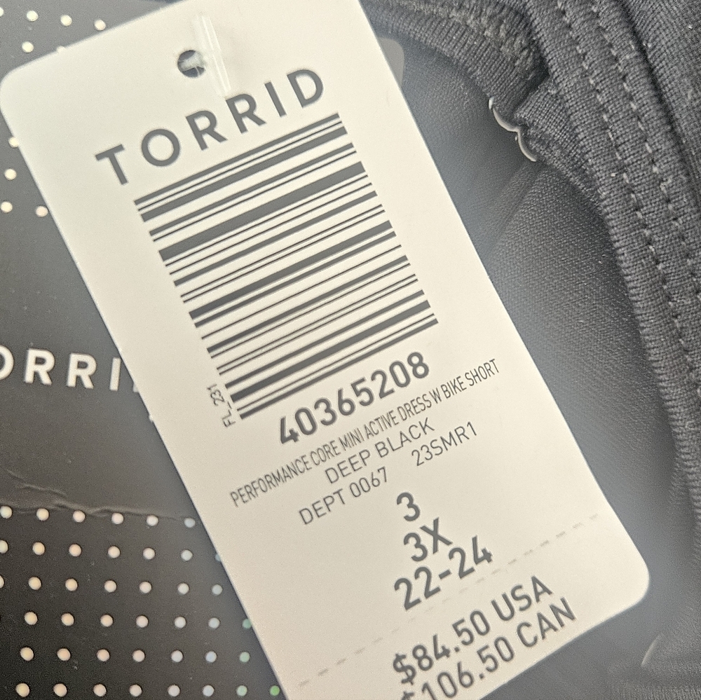 Torrid Active Black Workout/tennis Dress - Picture 5 of 6